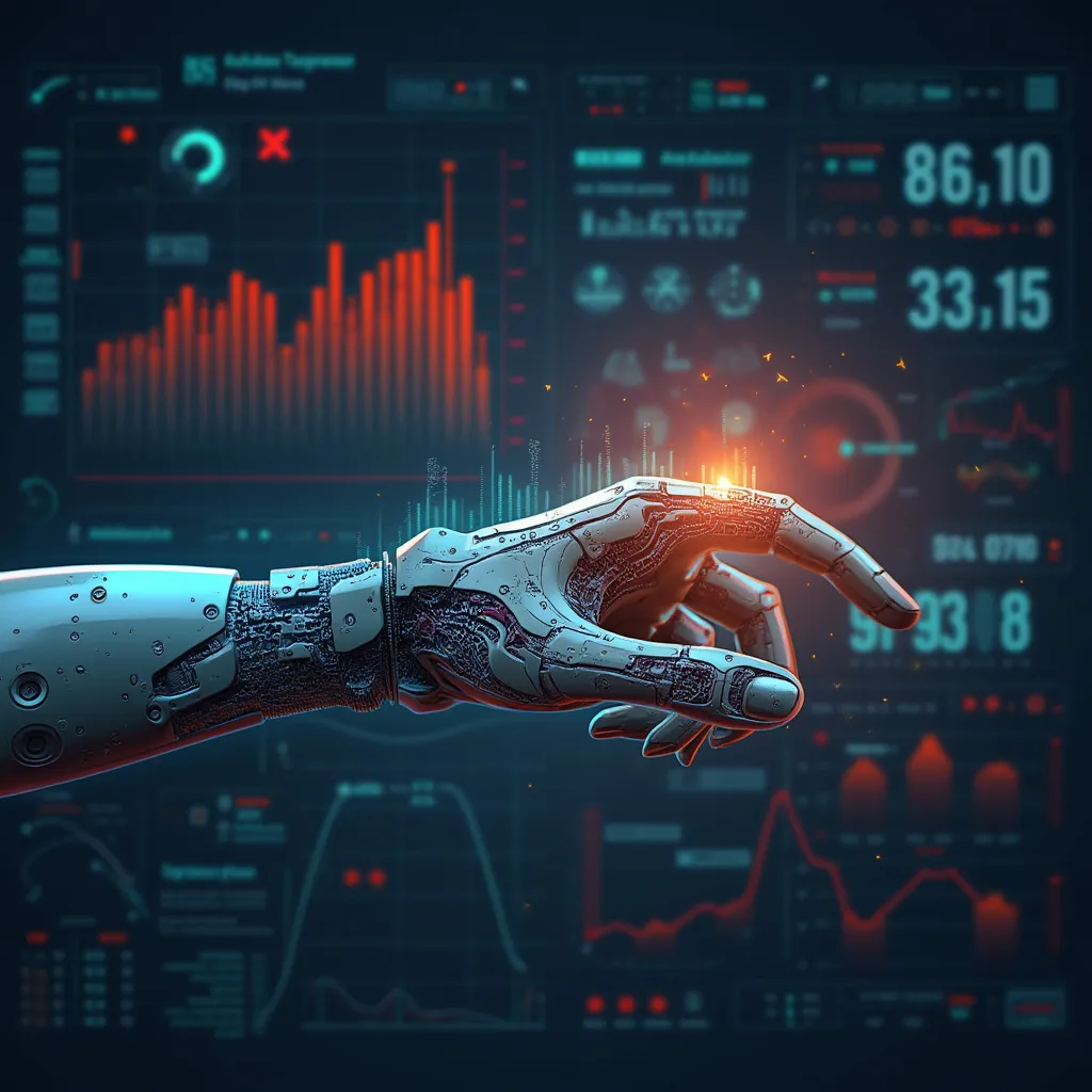 KI-gestütztes Dashboard Hand